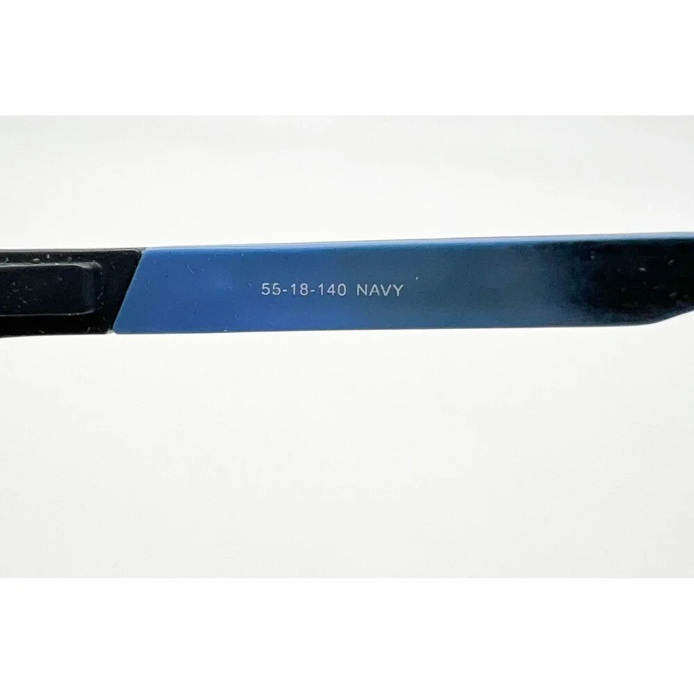 Fallbrook Eyeglasses Frames Mens Navy Blue Semi Rimless Rectangular 55-18-140